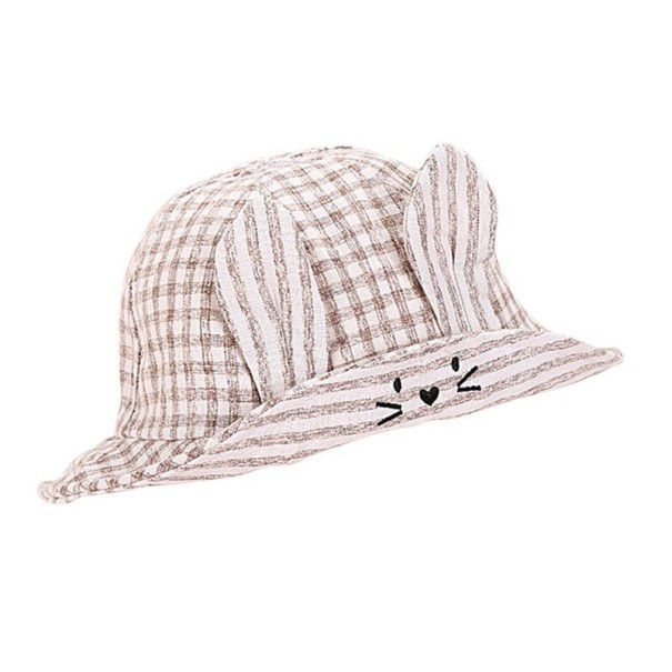 Rutig barnhatt med öron