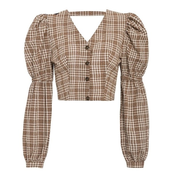 Rutig damblus med rosett S