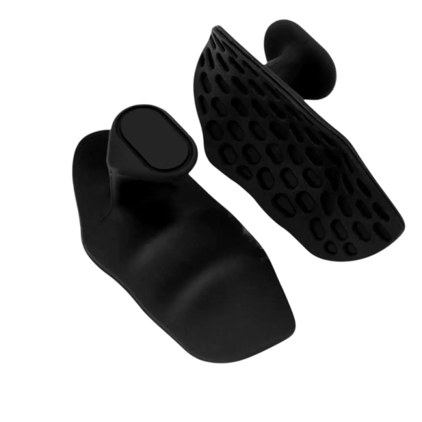 Rutschfeste Griff für das Gewichtheben 9,1 × 4,3 cm ergonomischer Gummihandprotektor für das Training schwarz