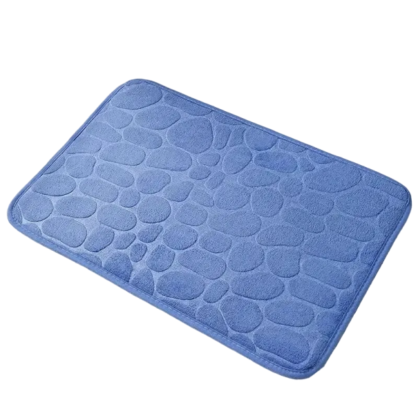 Rutschfeste Matte für das Badezimmer 60 x 40 cm blau