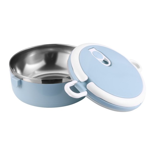 RVS lunchbox, dubbellaags C156 blauw S