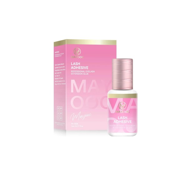 Rychleschnoucí lepidlo na prodlužování řas 5 ml Doba schnutí 1–1,5 s Výdrž 50–70 dní Nízký zápach Profesionální kvalita růžová