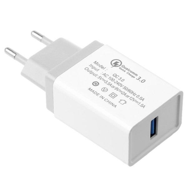 Rýchlo nabíjací USB adaptér J2774 biela