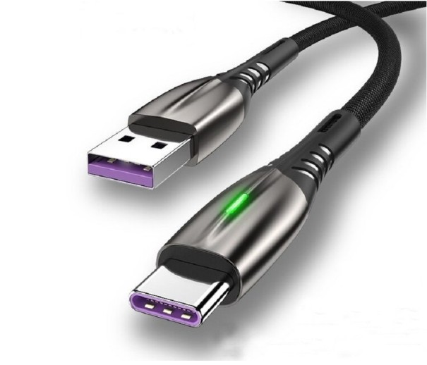 Rychlonabíjecí datový USB kabel černá 1 m 2