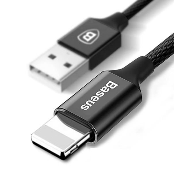Rychlonabíjecí kabel pro iPhone J2721 černá 1,8 m