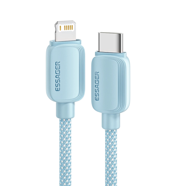 Rychlonabíjecí kabel USB C a Lightning 1 m PD 29W 3A datový kabel 480 Mbps kompatibilní s iPhone nabíjením USB typu C iOS zařízení modrá
