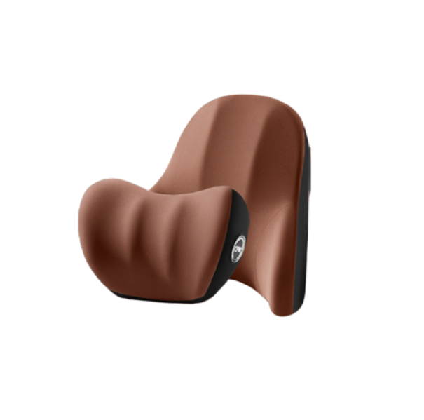 Ryg- og nakkemassager til bil og kontor Bilmassagepude Vibrerende støtte Universal massager brun