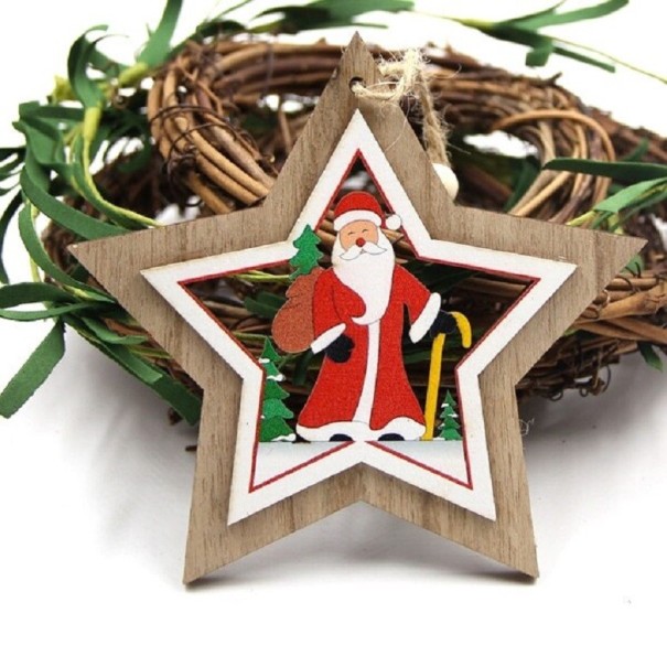 Rzeźbiony ornament świąteczny 1