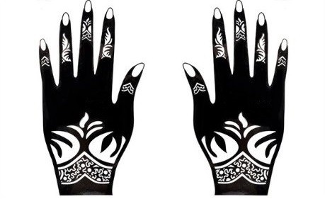 Šablony pro tetování hennou na ruce J3450 1