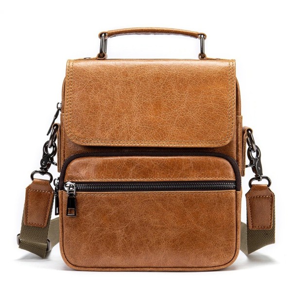 Sac à bandoulière pour homme T335 marron clair