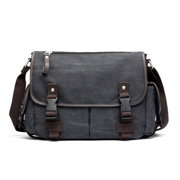 Sac à bandoulière pour homme T484 gris foncé