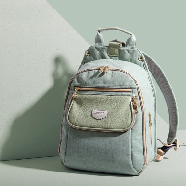 Sac à couches vert clair L