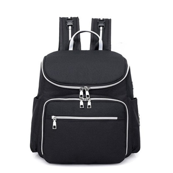 Sac à dos de maternité multifonctionnel noir