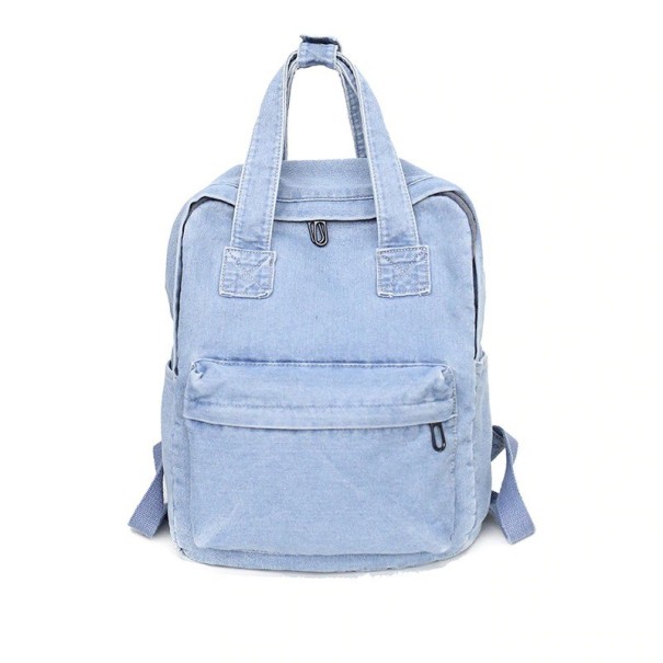 Sac à dos en jean pour femmes bleu clair