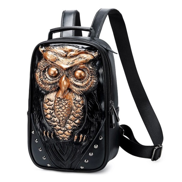 Sac à dos femme hibou E792 marron