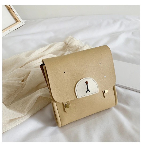 Sac à dos femme ours beige