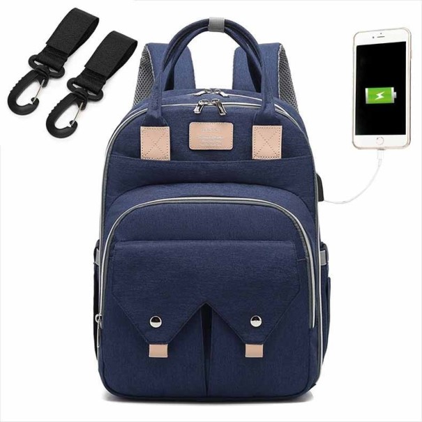 Sac à dos multifonctionnel pour poussette avec port USB 5