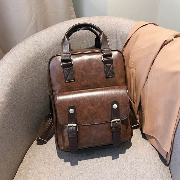Sac à dos pour femmes E622 marron foncé