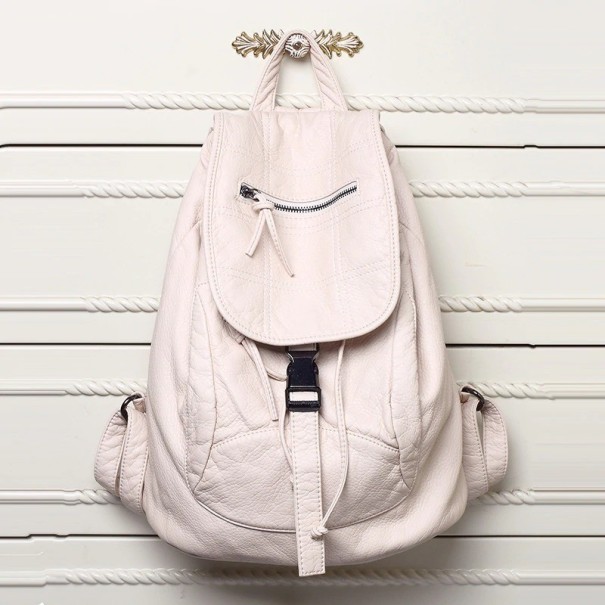 Sac à dos pour femmes E655 blanc