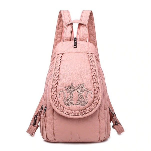 Sac à dos pour femmes E694 rose 2