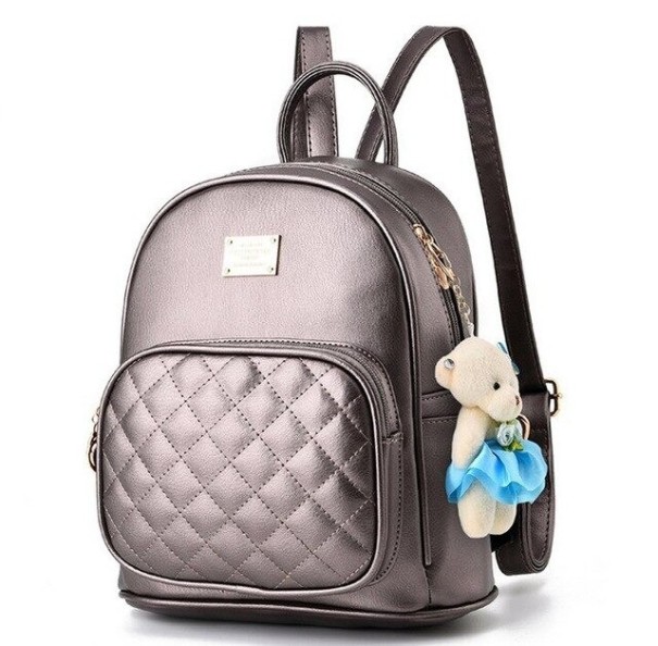Sac à dos pour femmes E706 argenté