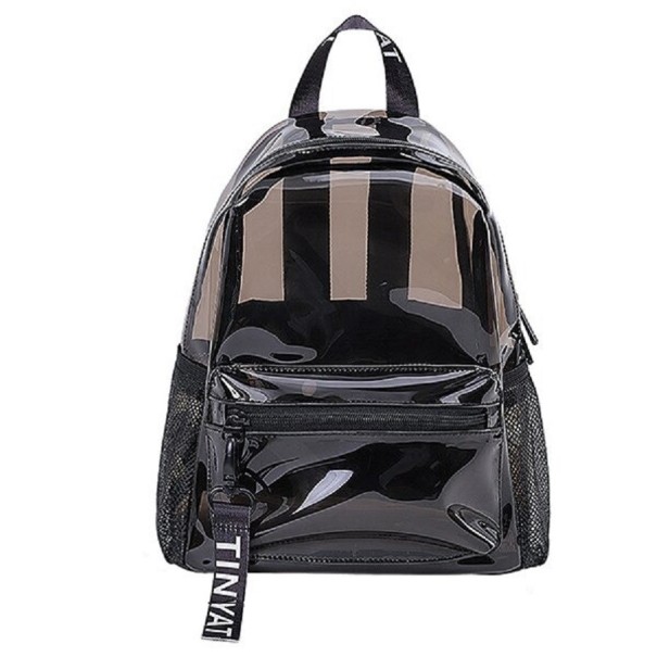 Sac à dos transparent pour femmes noir