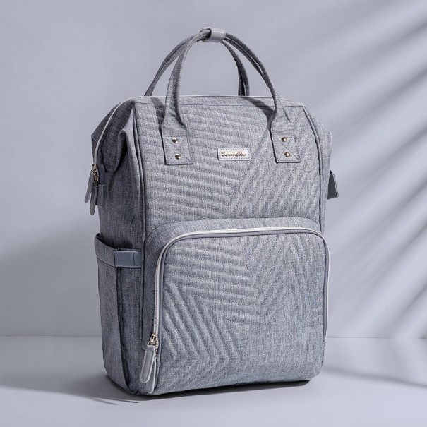 Sac à langer pour maman avec port USB gris