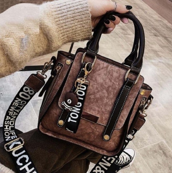 Sac à main en cuir pour femme M1180 vieux rose