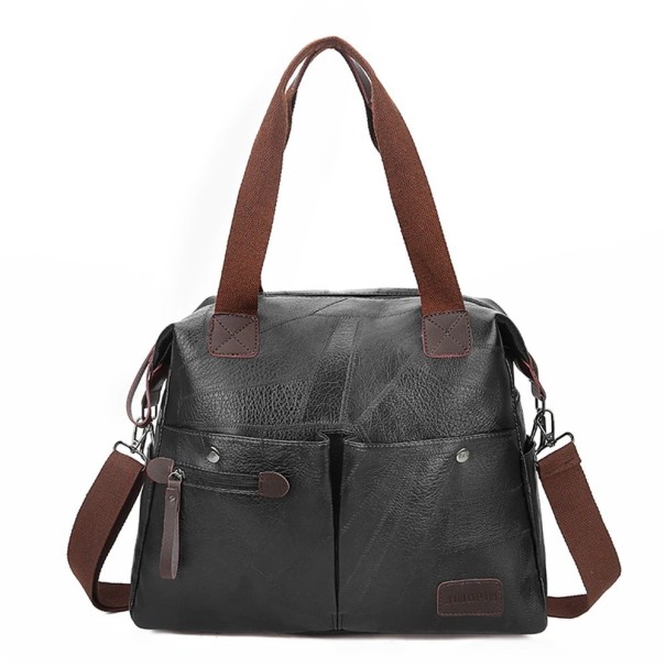Sac à main en cuir pour femme M1254 noir