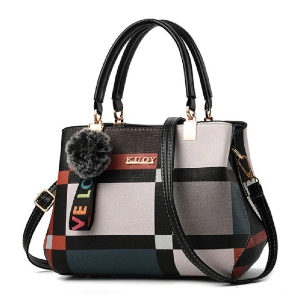 Sac à main en cuir pour femme M1439 noir
