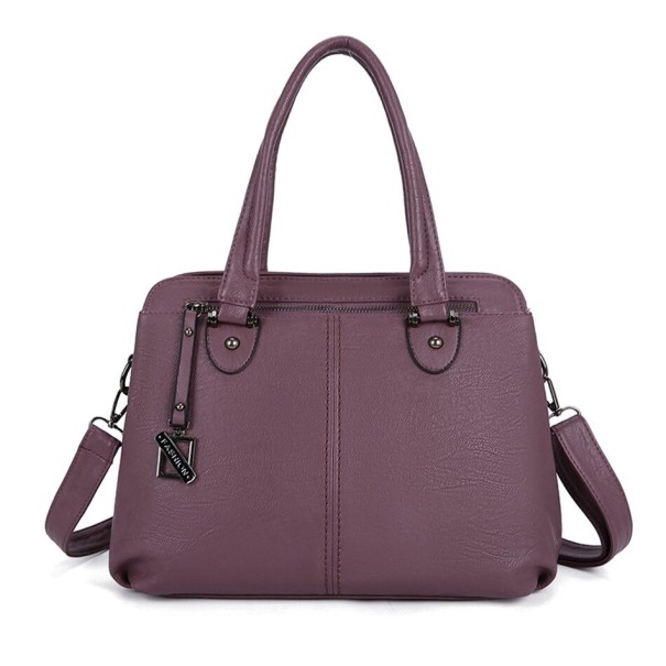 Sac à main en cuir pour femme M1670 violet