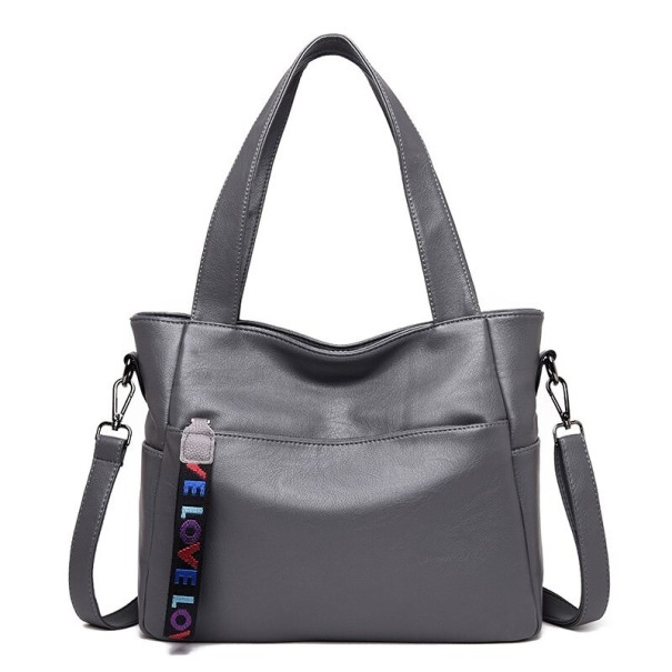 Sac à main en cuir pour femme M819 gris