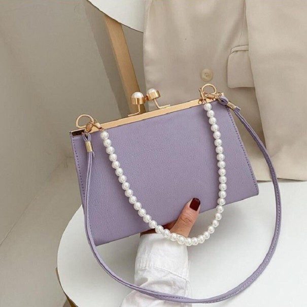 Sac à main en cuir pour femmes M1198 violet clair
