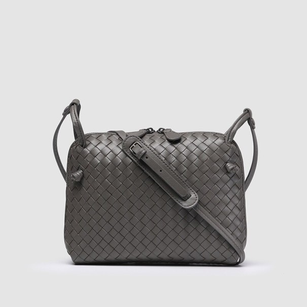 Sac à main en cuir pour femmes M1218 gris foncé