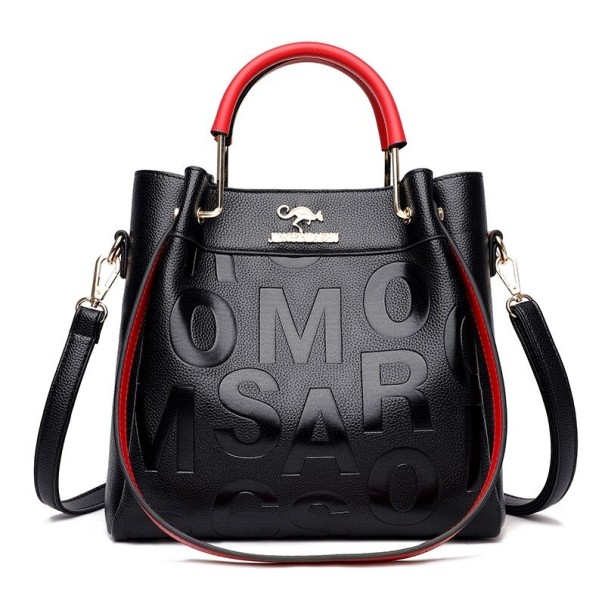 Sac à main en cuir pour femmes M1255 rouge