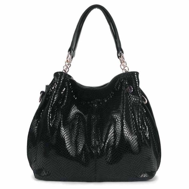 Sac à main en cuir pour femmes M1265 noir