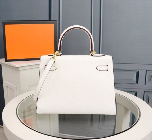 Sac à main en cuir pour femmes M1277 blanc