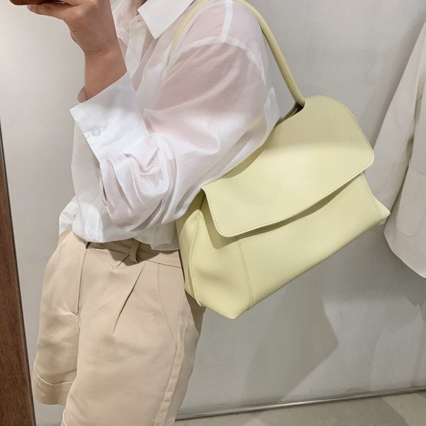 Sac à main en cuir pour femmes M1317 jaune clair