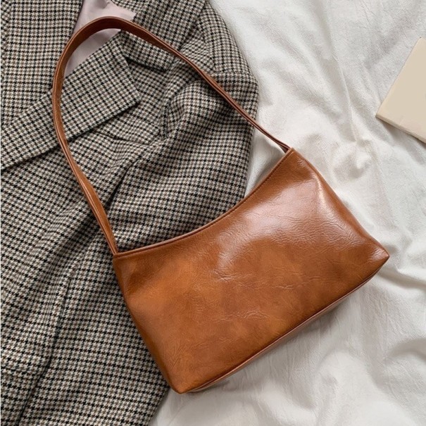 Sac à main en cuir pour femmes M1344 marron