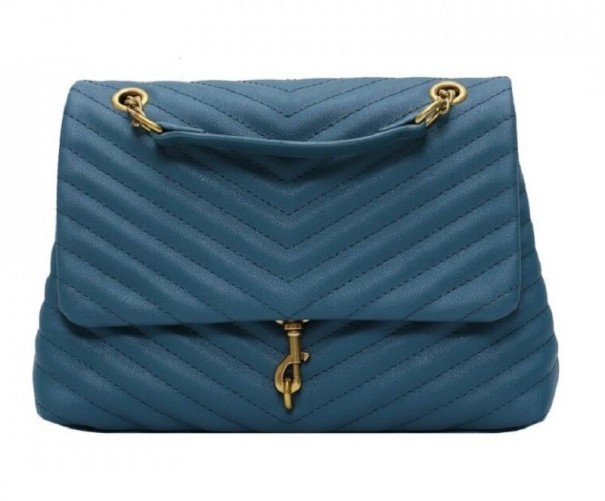 Sac à main en cuir pour femmes M1484 bleu