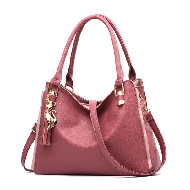Sac à main en cuir pour femmes M1518 vieux rose