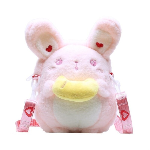 Sac à main en fausse fourrure de lapin M1142 1