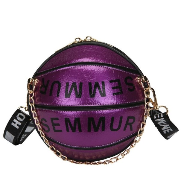 Sac à main femme ballon violet