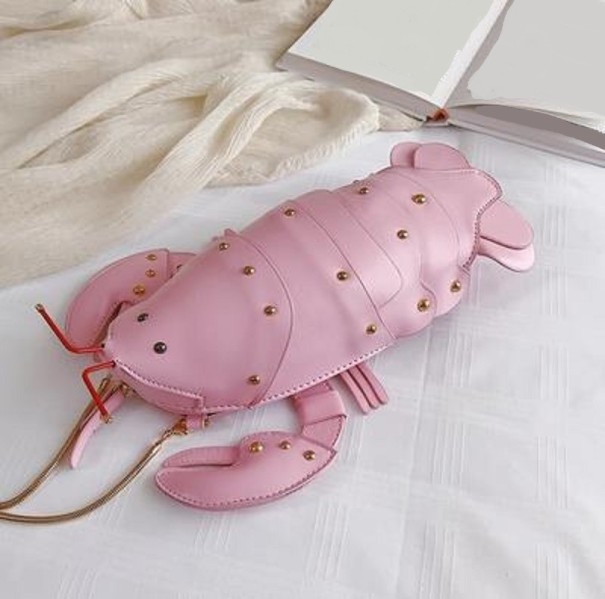 Sac à main femme homard rose