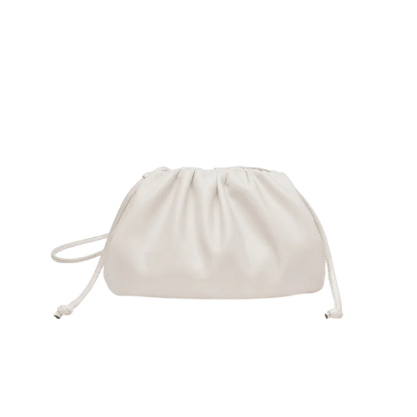 Sac à main pour femmes 26 x 10 x 16 cm Conception douce en simili cuir Sac pratique avec un espace intérieur plus grand pour un usage blanc