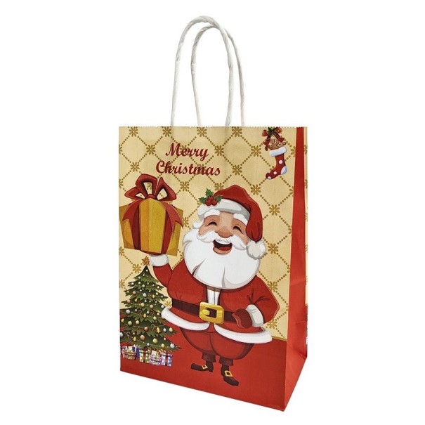 Sac cadeau de Noël 21 x 15 x 8 cm 4 pcs 4