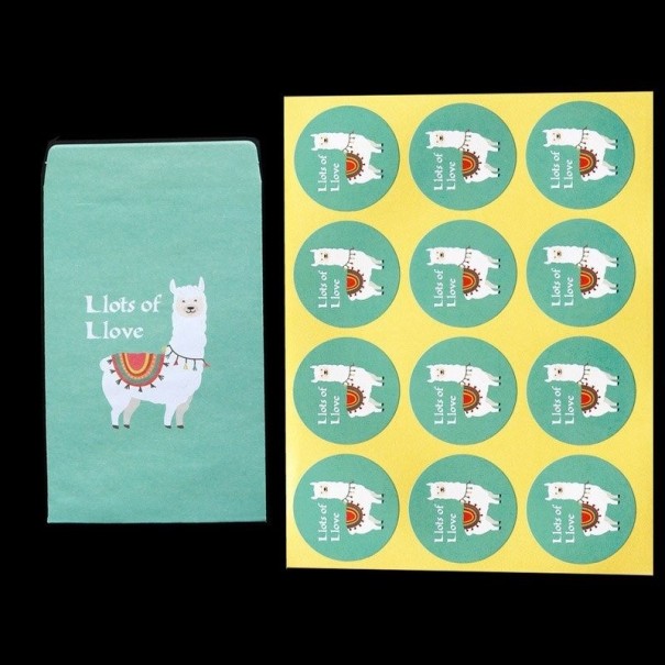 Sac cadeau et autocollant avec inscription 100 pcs 4