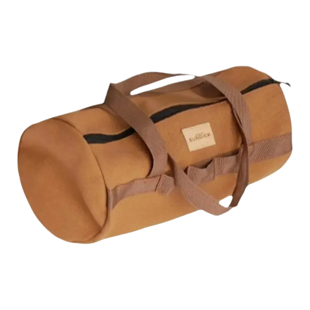 Sac de camping multifonction 15x35 cm Sac de transport pour équipement Couleur neutre Sac de plein air pour équipement Camping Randonnée Rangement pratique kaki