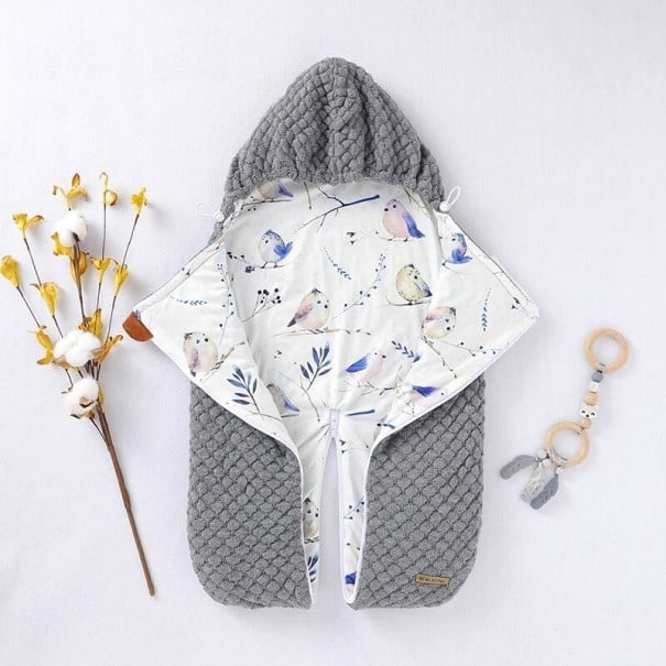 Sac de couchage zippé gris