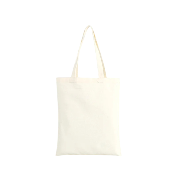 Sac de courses en toile avec anses longues en coton 37x45 cm sac de courses beige grand sac pour les courses et le transport d'objets 1